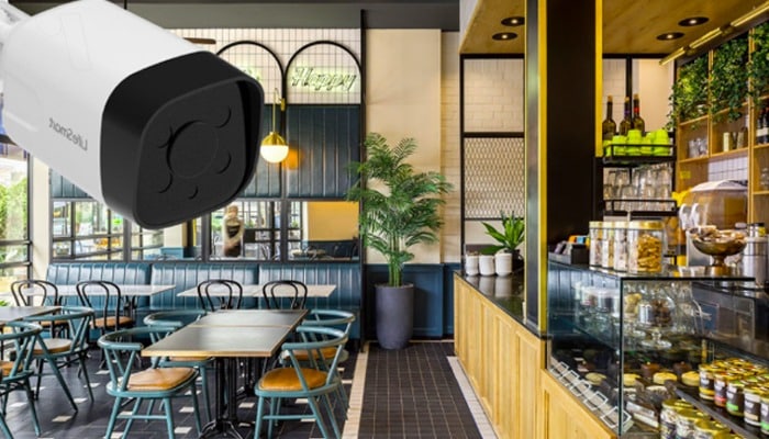 Cửa hàng chuyên nghiệp với hệ thống camera