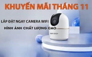 khuyến mãi lắp đặt camera KBVISION KX-A3W 3MP tháng 11