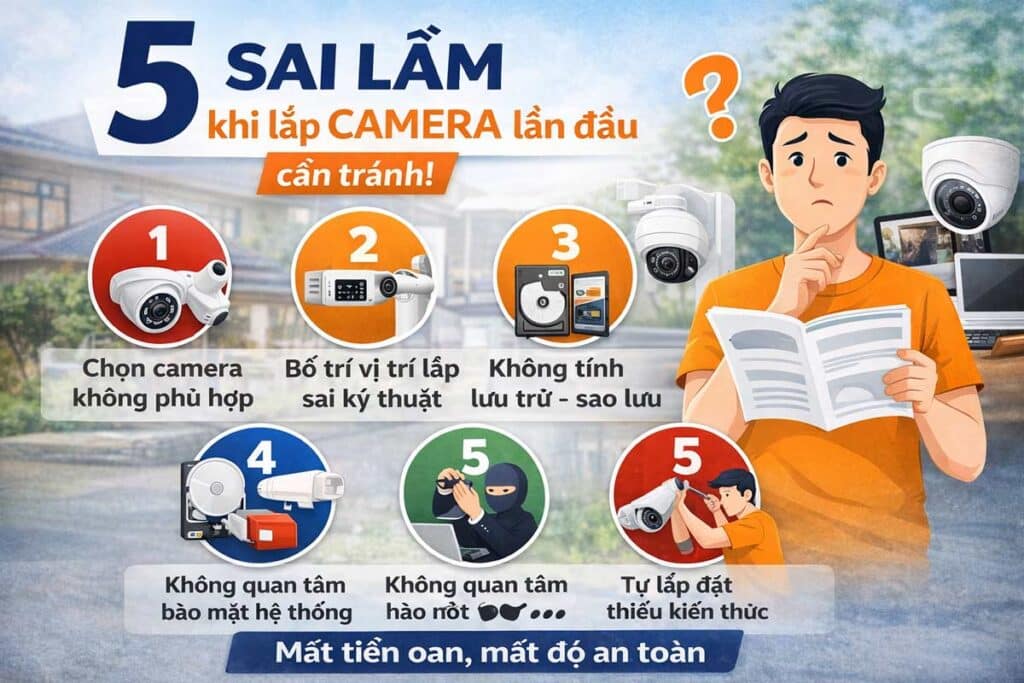 5 sai lầm khi lắp camera lần đầu cần tránh