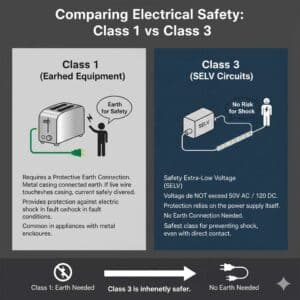 So sánh Class 1 và Class 3 theo tiêu chuẩn IEC