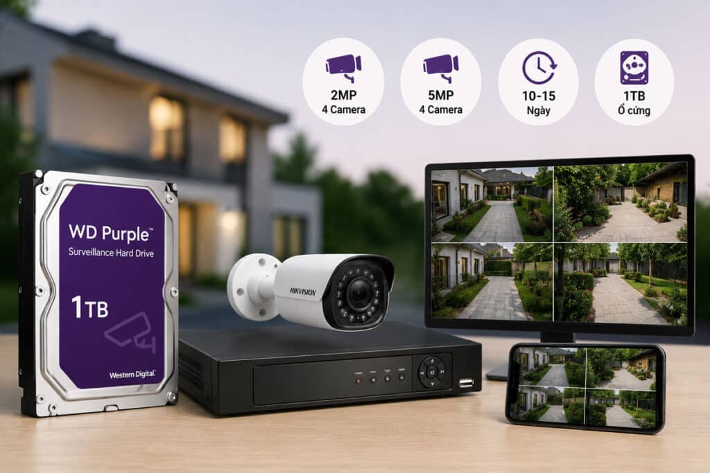 1TB Lưu Camera Được Mấy Ngày?