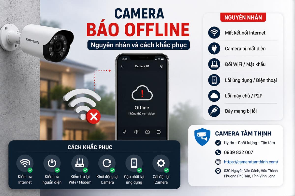 Camera mất kết nối internet