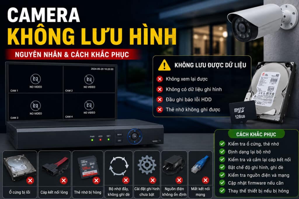 Camera không lưu hình