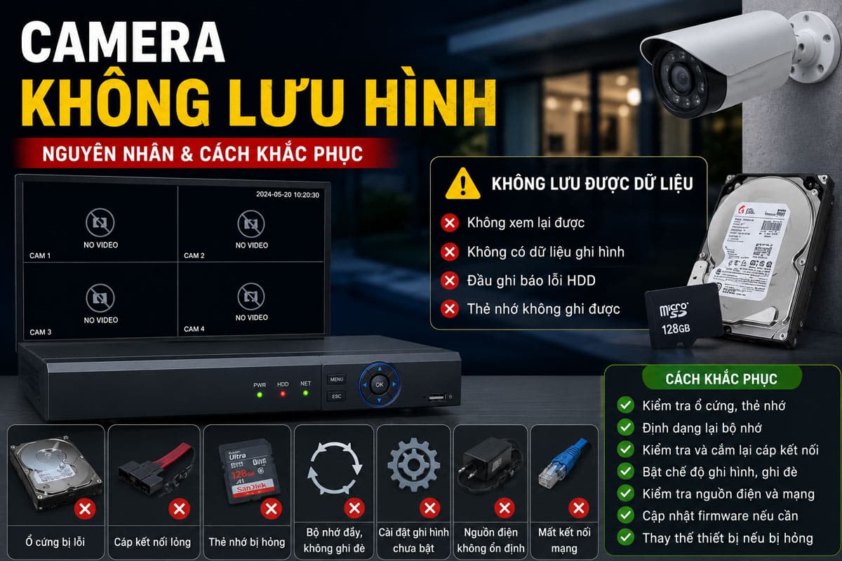 Camera không lưu hình