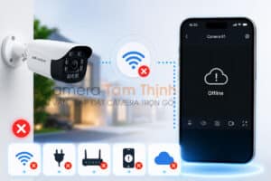 Camera không xem được điện thoại