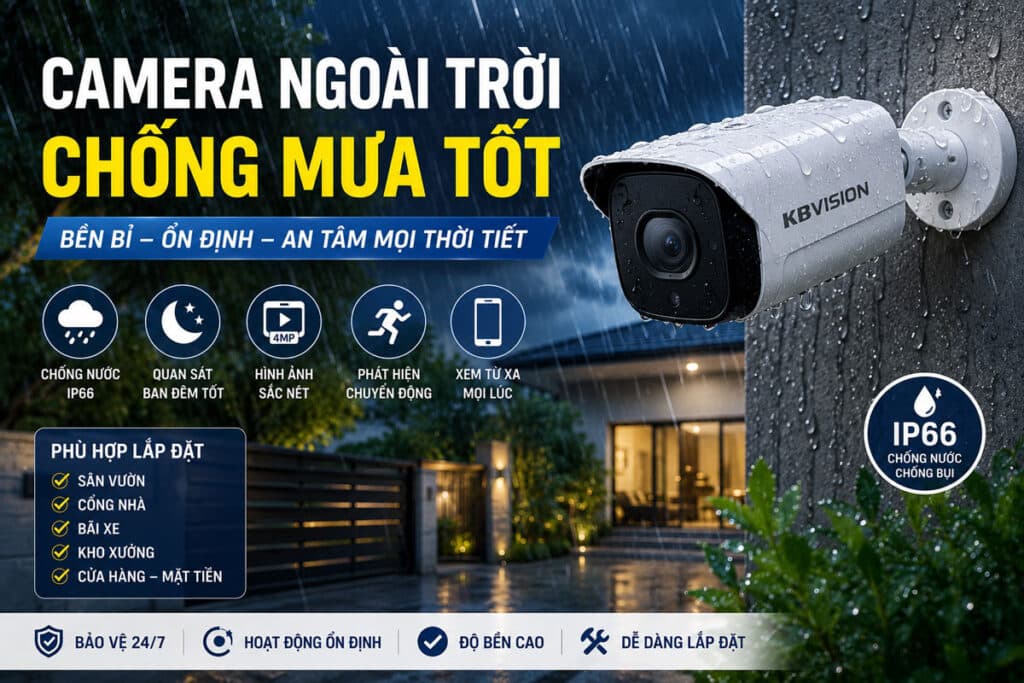 Camera ngoài trời bền