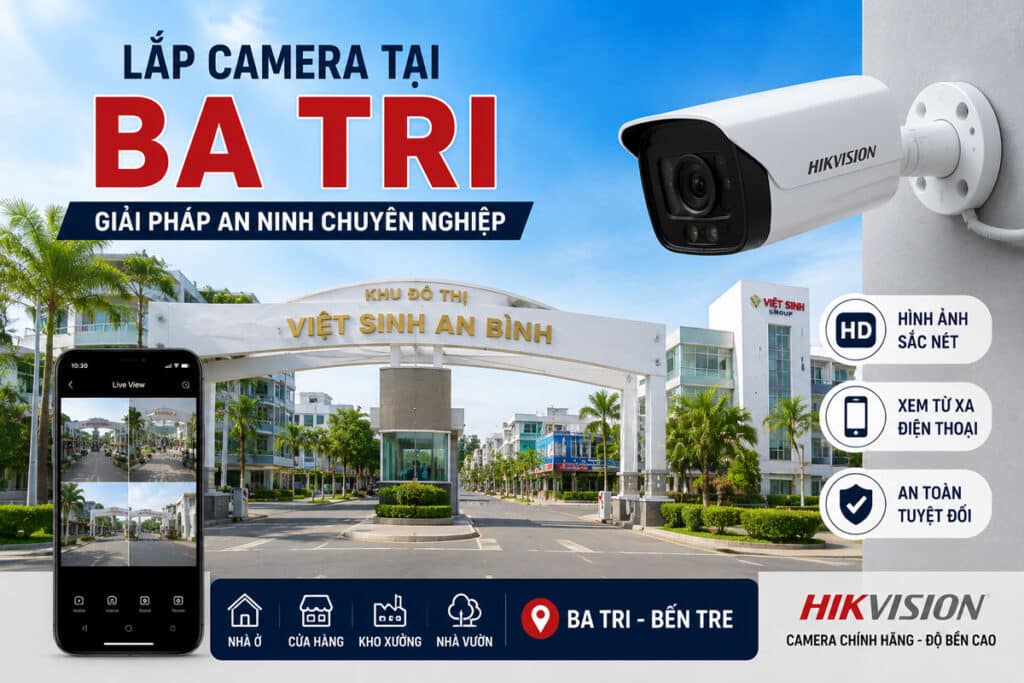 Lắp camera Ba Tri