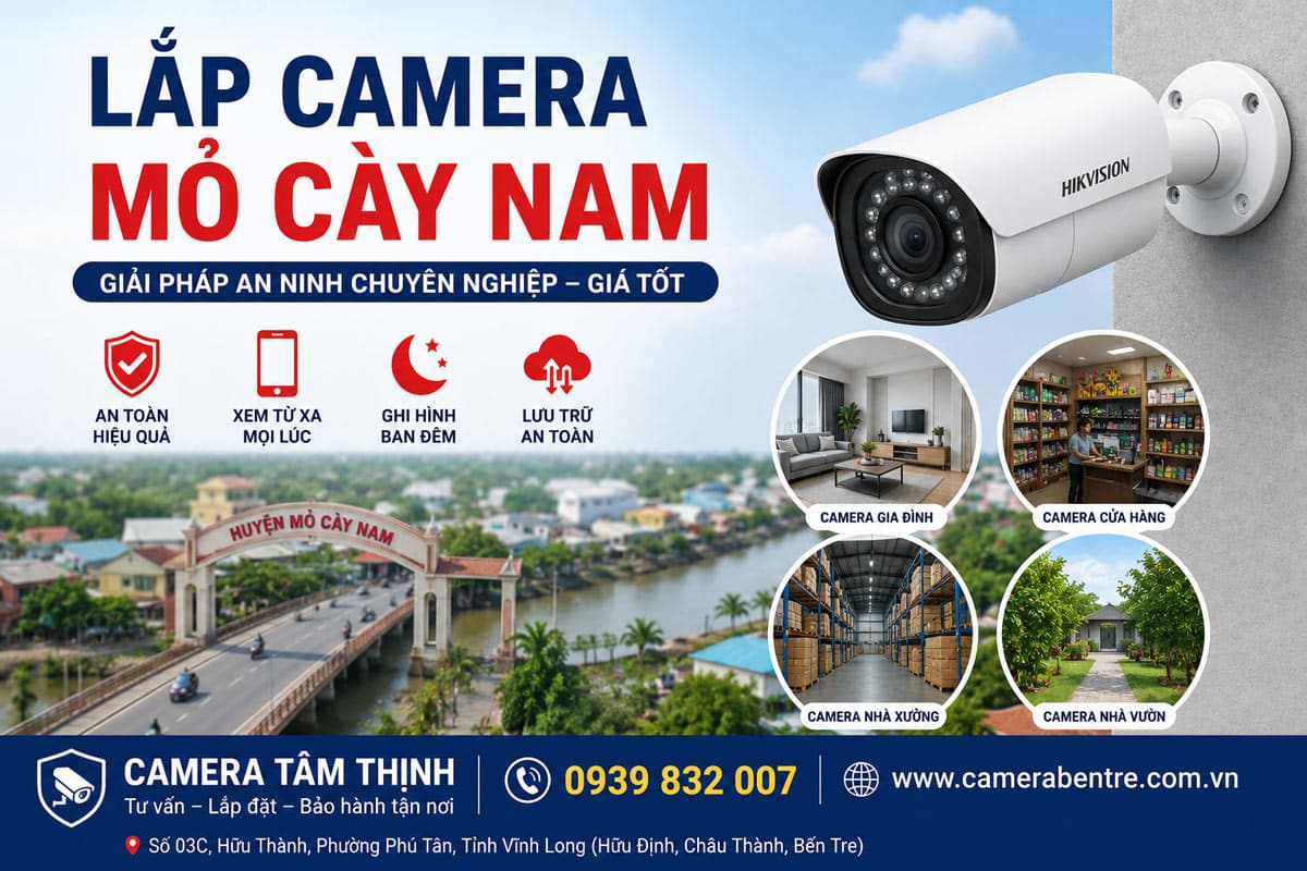 Lắp Camera Mỏ Cày Nam