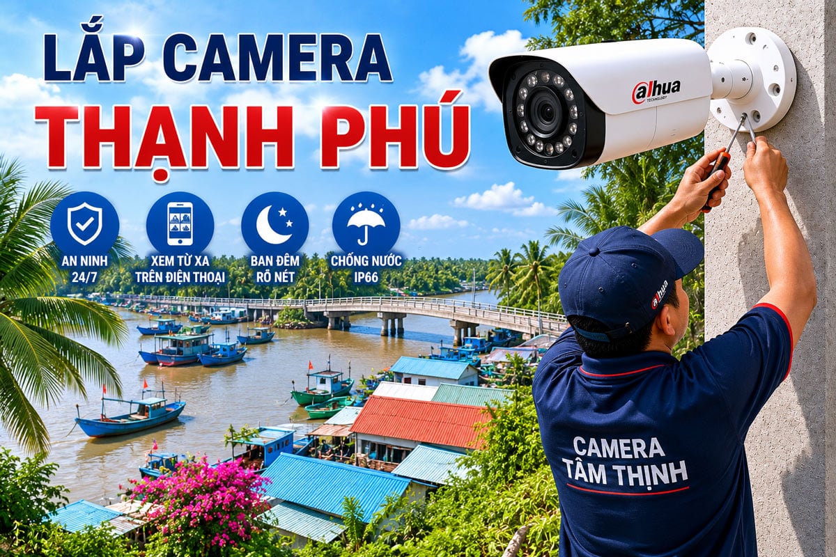 Dịch vụ lắp camera Thạnh Phú
