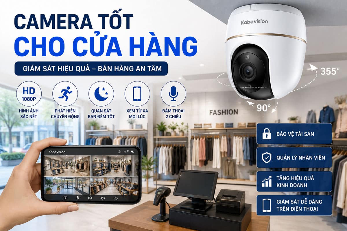 Camera Tốt Cho Cửa Hàng