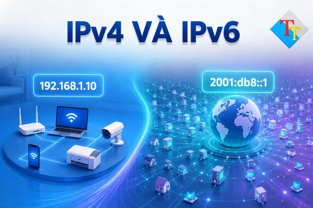 So sánh cấu trúc địa chỉ IPv4 và IPv6