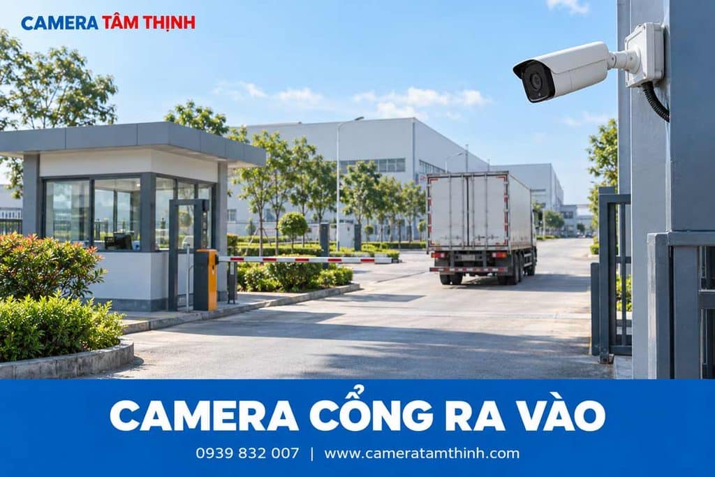 Camera giám sát phương tiện tại cổng nhà máy