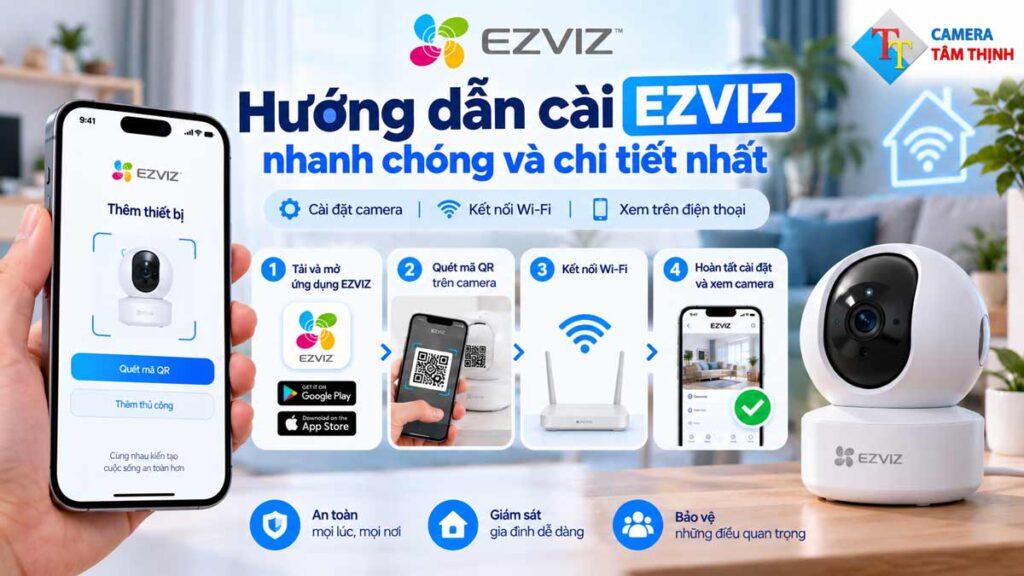 Hướng dẫn cài EZVIZ nhanh chóng