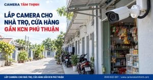 Lắp camera cho nhà trọ, cửa hàng gần KCN Phú Thuận