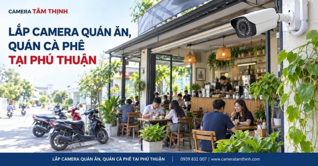 Lắp camera quán ăn, quán cà phê tại Phú Thuận