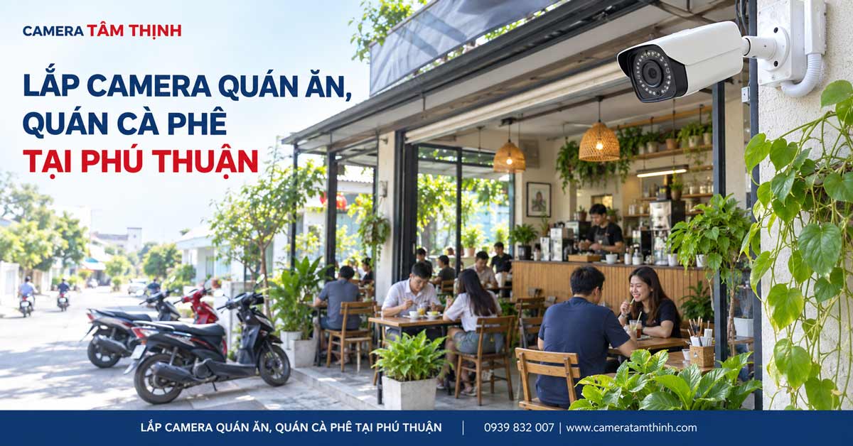 Lắp camera quán ăn, quán cà phê tại Phú Thuận