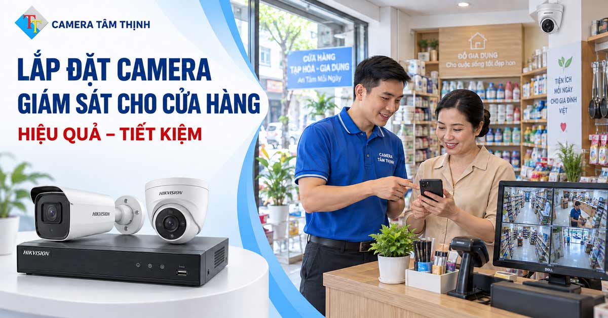 lắp camera cho cửa hàng hiệu quả