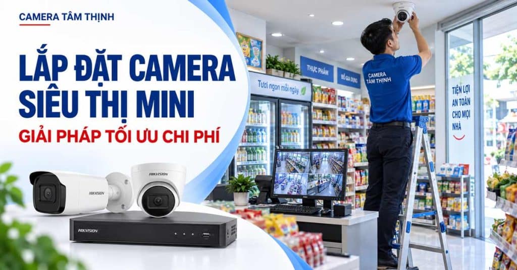 lắp đặt camera siêu thị mini