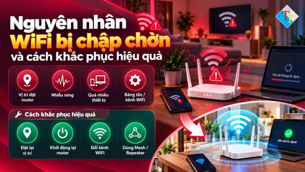 Nguyên nhân WiFi bị chập chờn
