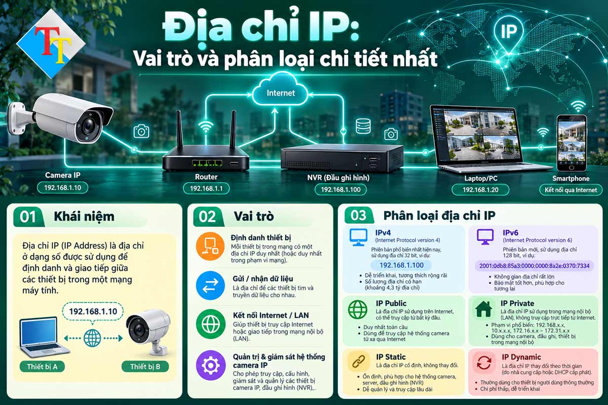 phân loại chi tiết địa chỉ IP